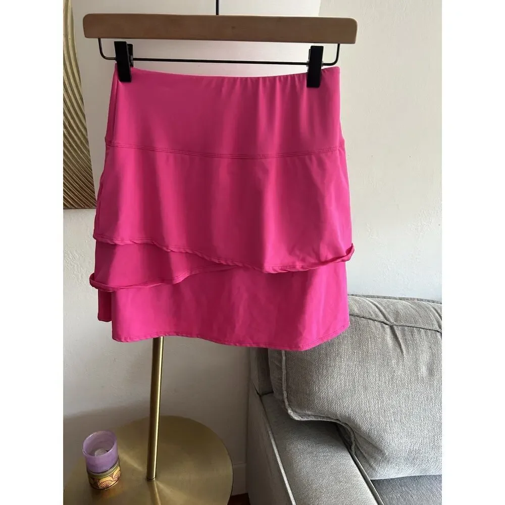 Scales Pink Ruffles Skort Pickleball Tennis Golf